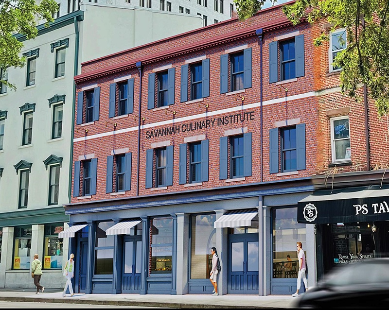 Savannah Culinary Institute exterior rendering