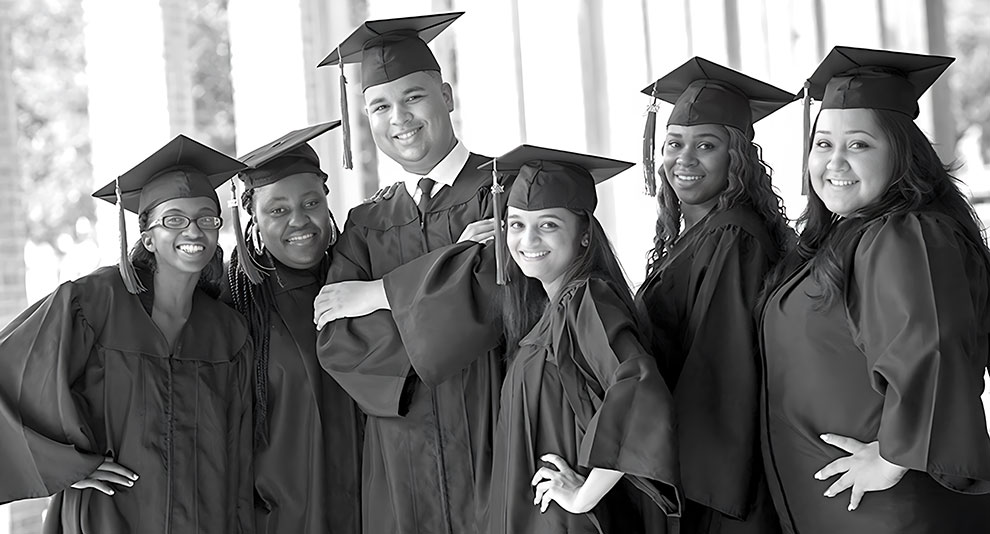 Savannah Tech graduates in their cap and gowns